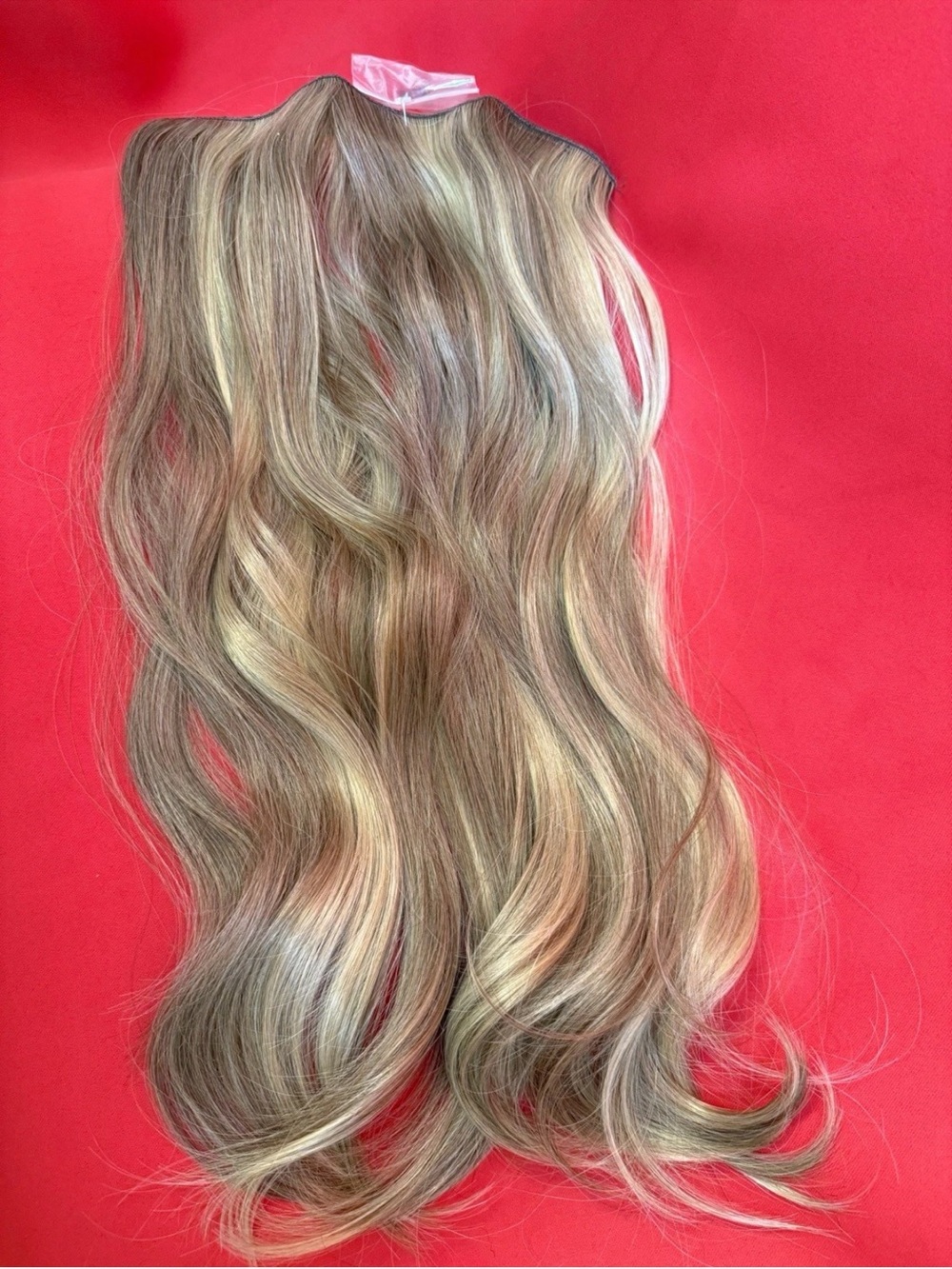 22” Ash Blonde Highlight Wire Hair Extension Blend High Fiber Heat Resistance